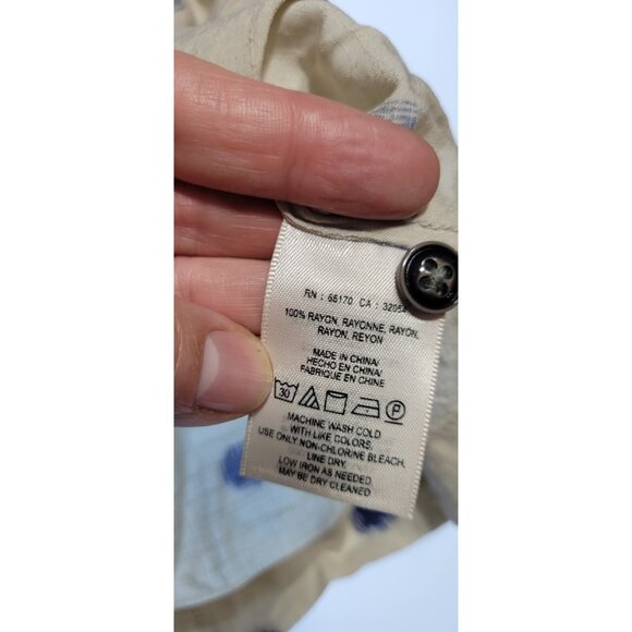 Maeve Anthropologie Saona Sleeveless Blouse Small Beige Polka Dot Tank Pleat Swi - Picture 11 of 11